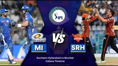 Sunrisers Hyderabad vs Mumbai Indians Timeline