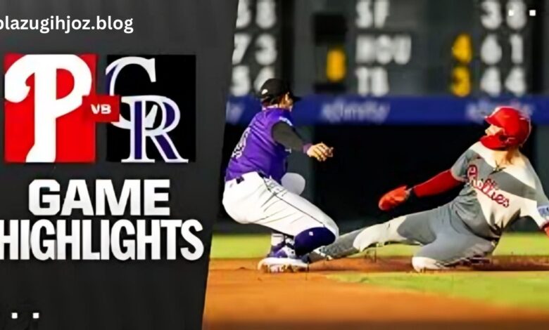 Colorado Rockies vs Phillies Match Player Stats